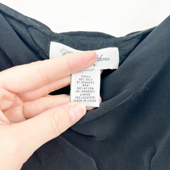 Brooks Brothers Womens Y2K Party Going Out Stretch Silk Blend Cami Slip Dress 6 - Picture 5 of 8